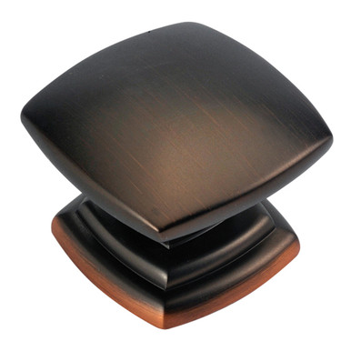 1-1/2 In. Euro-Contemporary Refined Bronze Cabinet Knob (BPP2163-RB)