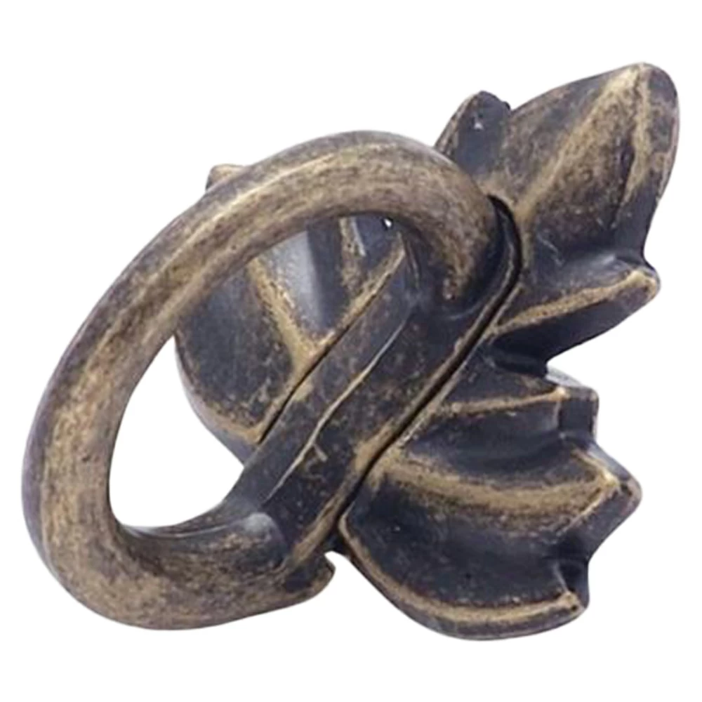 1-1/2" Nature's Splendor Leaf Pull, Weathered Brass