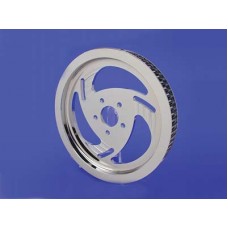 Chrome billet razor rear drive pulley is 1-1/2" wide, 70 tooth.