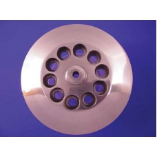 Clutch releasing disc with a polished finish.