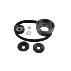 Kit includes a 1-1/2" belt, 30 tooth drilled and tapped front pulley and a 47 tooth rear clutch basket, nut, and washer for kickstart and electric start models.
