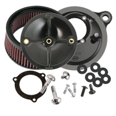 S&S Air Cleaner, Kit, Throttle by Wire, Stealth, S&S 66mm Throttle Body, 2008-Up Touring, 2009-up Tri-Glide, 2011-up Softail CVO 170-0165