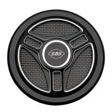 S&S Cover, Air Cleaner, Tri-Spoke, Gloss Black 170-0210