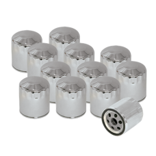 S&S Filter, Oil, SB, SH S&S V-Series, Chrome, 12 Pack 310-0240