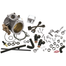 S&S Throttle Body, Kit, Single Bore, Delphi, w/ Fuel Rail, 52.4mm, Natural, 2001-2005 bt 17-5067