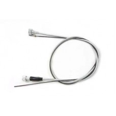 Zinc transmission drive speedometer cable with 5/8" top nut. This cable has a length of 46".
