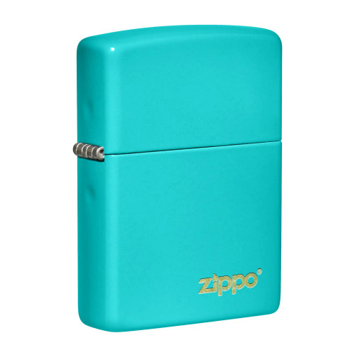 Zippo 49454 Flat Turquoise Zippo Lasered Lighter
